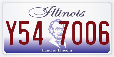 IL license plate Y547006