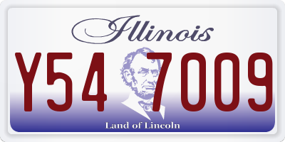 IL license plate Y547009