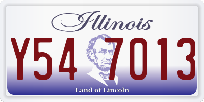 IL license plate Y547013