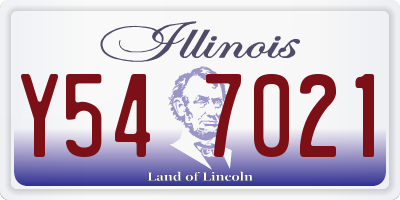IL license plate Y547021