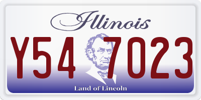IL license plate Y547023