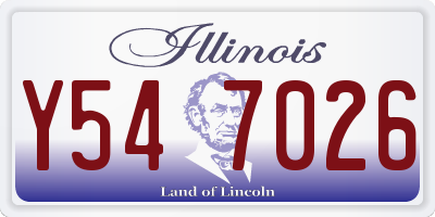 IL license plate Y547026