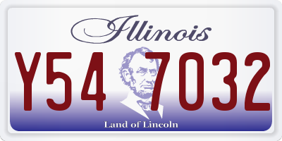 IL license plate Y547032