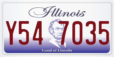 IL license plate Y547035