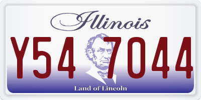 IL license plate Y547044