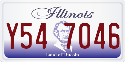 IL license plate Y547046