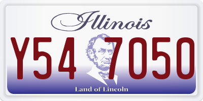 IL license plate Y547050