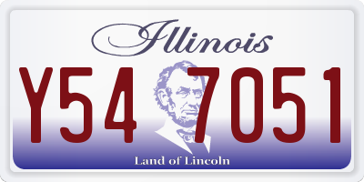 IL license plate Y547051