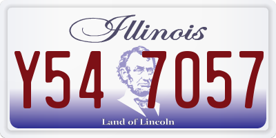 IL license plate Y547057