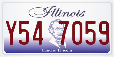IL license plate Y547059