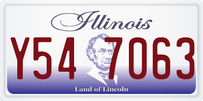 IL license plate Y547063