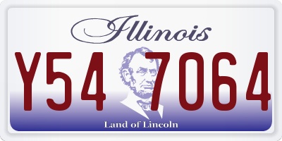 IL license plate Y547064
