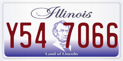 IL license plate Y547066