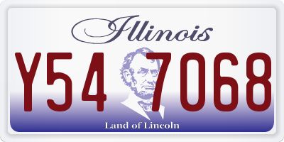 IL license plate Y547068