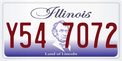 IL license plate Y547072