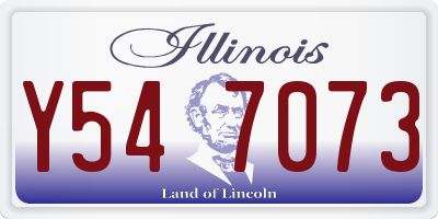 IL license plate Y547073