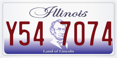 IL license plate Y547074