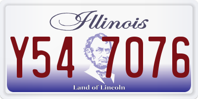 IL license plate Y547076