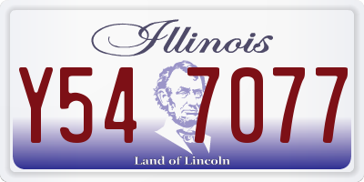 IL license plate Y547077