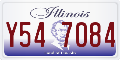 IL license plate Y547084