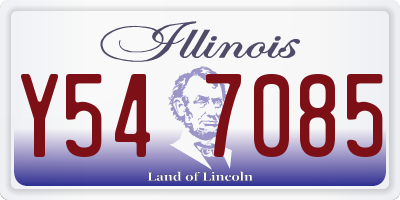 IL license plate Y547085