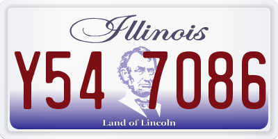 IL license plate Y547086