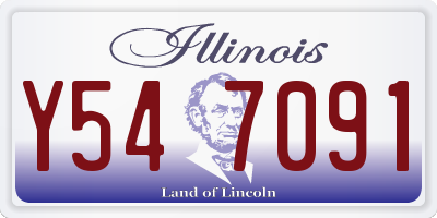 IL license plate Y547091