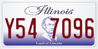 IL license plate Y547096
