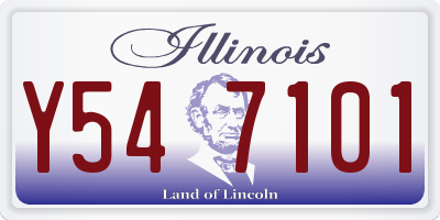 IL license plate Y547101
