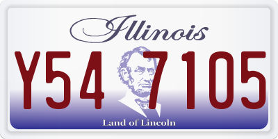 IL license plate Y547105
