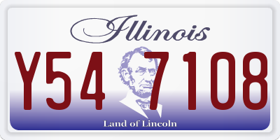 IL license plate Y547108