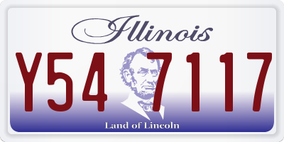 IL license plate Y547117