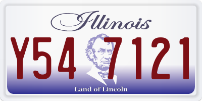 IL license plate Y547121