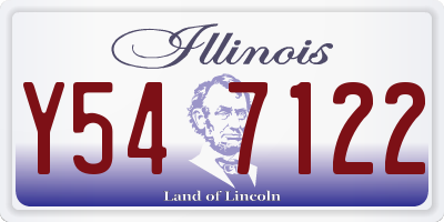 IL license plate Y547122
