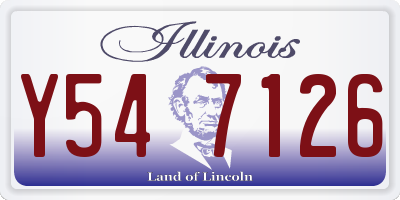 IL license plate Y547126