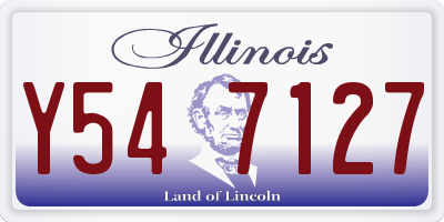IL license plate Y547127