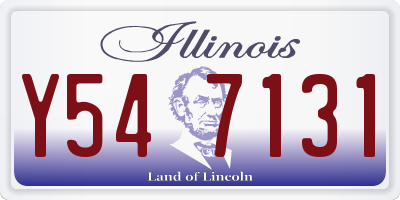 IL license plate Y547131