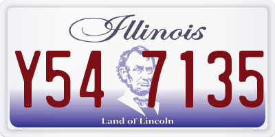 IL license plate Y547135