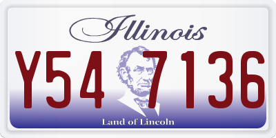 IL license plate Y547136