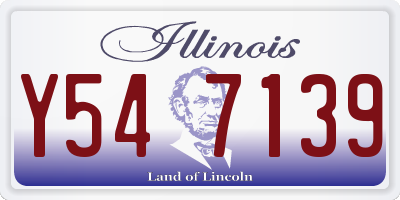 IL license plate Y547139