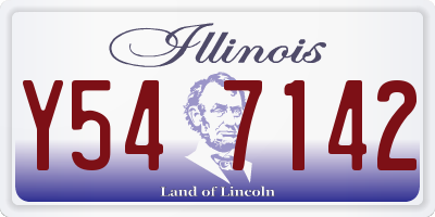 IL license plate Y547142