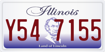 IL license plate Y547155