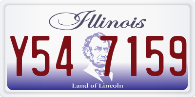 IL license plate Y547159