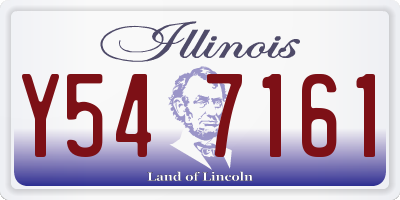IL license plate Y547161