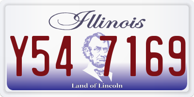 IL license plate Y547169
