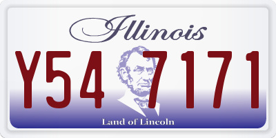 IL license plate Y547171