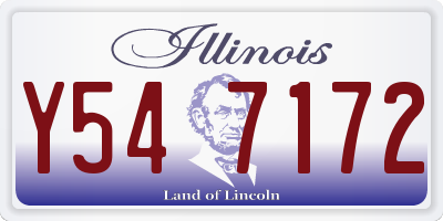 IL license plate Y547172