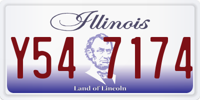 IL license plate Y547174