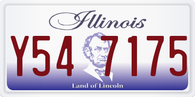 IL license plate Y547175