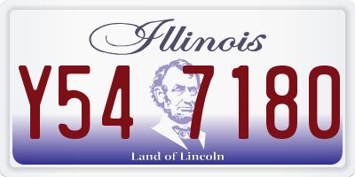IL license plate Y547180